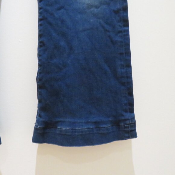 7 FOR ALL MANKIND Dojo Moreno Wide Leg Flare Jeans in Blue Denim Retro - Size 32 - Picture 6 of 14